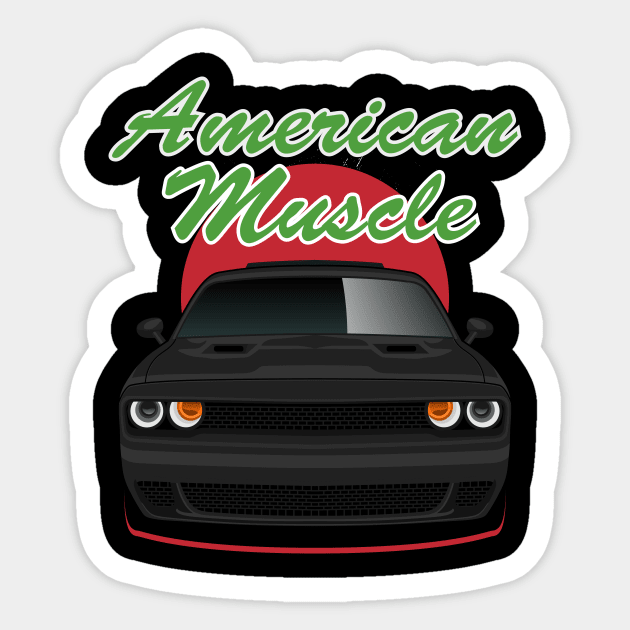 american muscle car Sticker by masjestudio